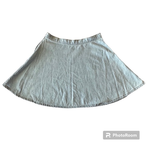 Garage Womens Skirt Light Wash Denim Side Zip 16” Long Lightweight Jean Size S - Picture 5 of 15